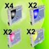 N° 10 cartucce compatibili per Epson T0441- T0442 - T0443 - T0444