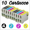 N° 10 cartucce compatibili per Epson T1281 - T1282 - T1283 - T1284